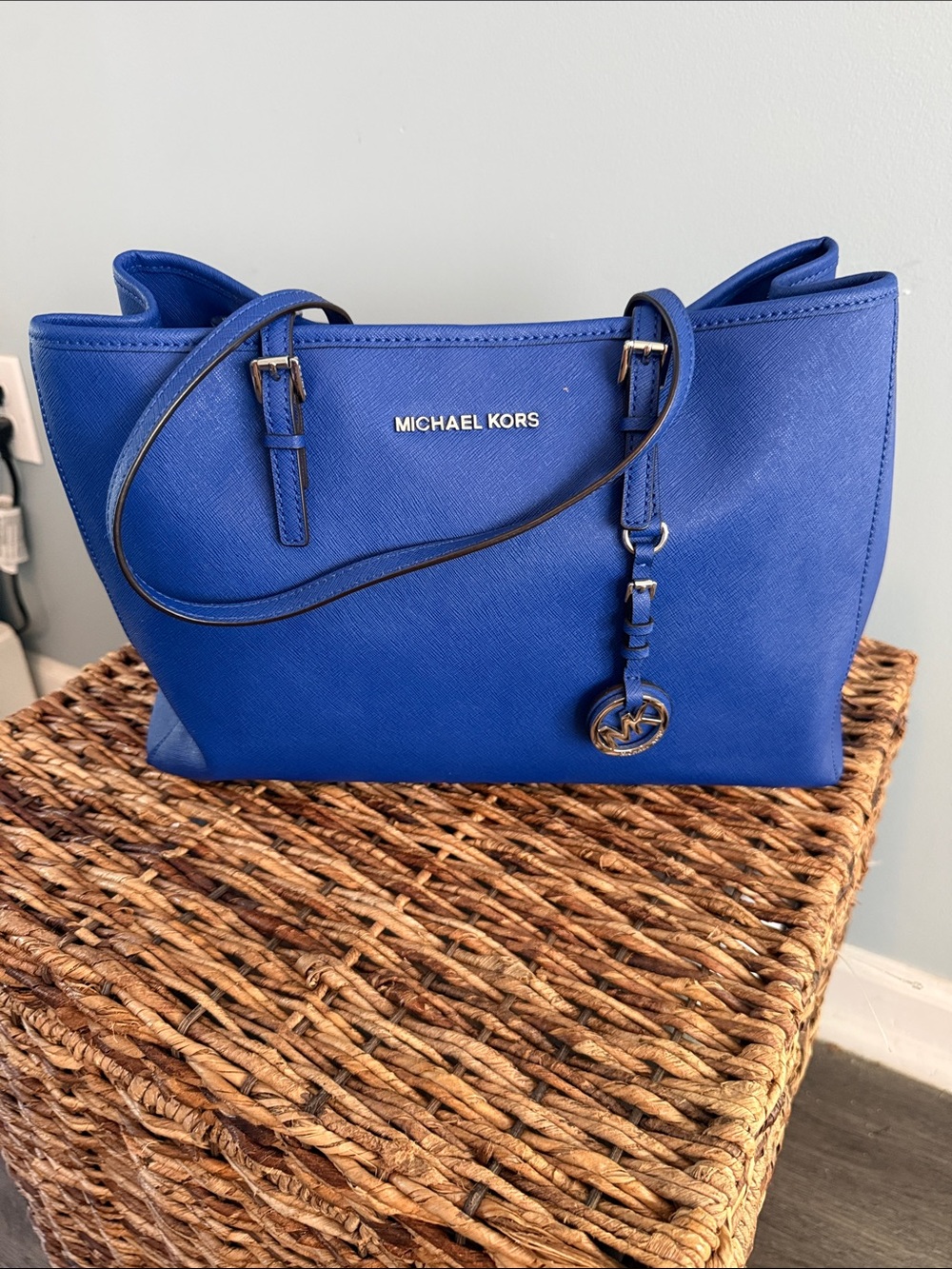 Michael Kors Cobalt Saffiano Leather Tote